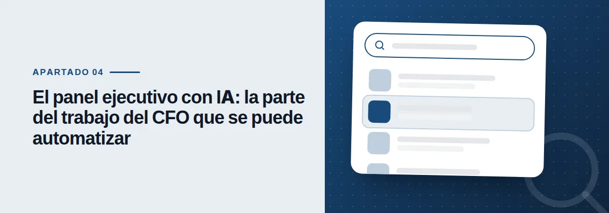 El panel ejecutivo con IA: la parte del trabajo del CFO que se puede automatizar